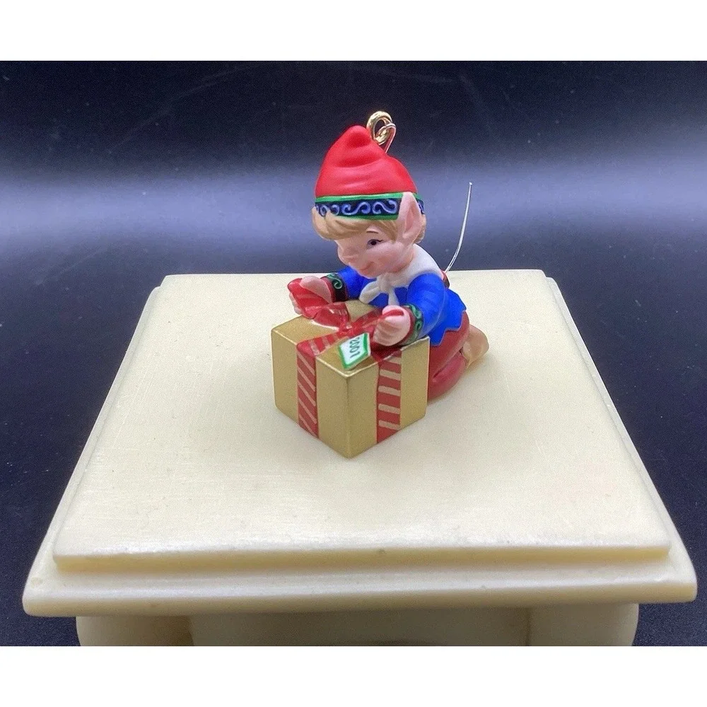 Lot Of 5 Vintage Hallmark Keepsake Christmas Ornaments Animals In Original Boxes